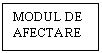 Text Box: MODUL DE AFECTARE