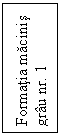Text Box: Formatia macinis
grau nr. 1
