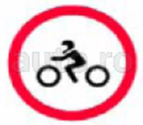 Accesul interzis motocicletelor 