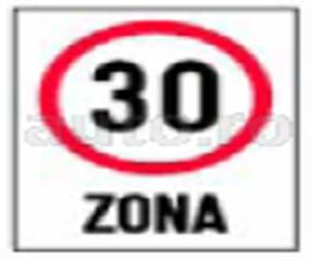 Zona cu viteza limitata la 30 km/h 