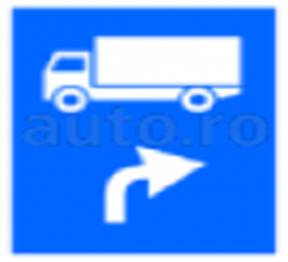 Traseu de urmat pentru anumite categorii de vehicule 