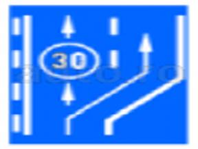 Banda destinata ciurculatiei vehiculelor lente 