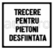 Trecere pentru pietoni desfiintata 