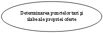 Oval: Determinarea punctelor tari si slabe ale propriei oferte