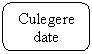 Rounded Rectangle: Culegere date