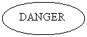 Oval: DANGER