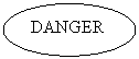 Oval: DANGER