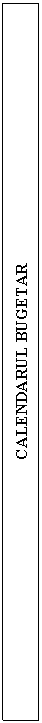 Text Box: CALENDARUL BUGETAR