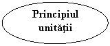 Oval: Principiul unitatii