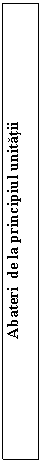 Text Box: Abateri  de la principiul unitatii


