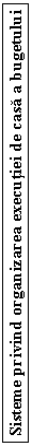 Text Box: Sisteme privind organizarea executiei de casa a bugetului