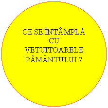 Oval: CE SE INTAMPLA CU VETUITOARELE PAMANTULUI ?
