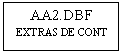 Text Box: AA2.DBF
EXTRAS DE CONT
