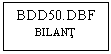 Text Box: BDD50.DBF
BILANT
