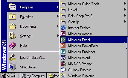 Excel from Start Menu