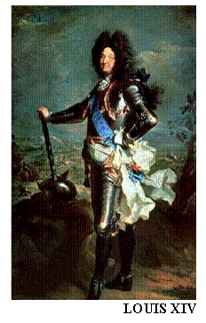 Text Box:  LOUIS XIV