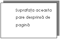 Text Box: 	Suprafata aceasta 
	pare desprinsa de 
	pagina
