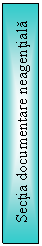 Text Box: Sectia documentare neagentiala