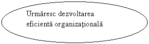 Oval: Urmaresc dezvoltarea eficienta organizationala 