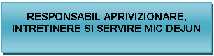 Text Box: RESPONSABIL APRIVIZIONARE, INTRETINERE SI SERVIRE MIC DEJUN




 
