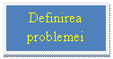 Text Box: Definirea problemei