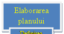 Text Box: Elaborarea planului  