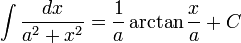 int } = arctan  + C