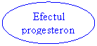 Oval: Efectul progesteronului