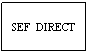 Text Box: SEF  DIRECT
