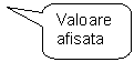 Rounded Rectangular Callout: Valoare afisata