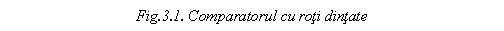 Text Box: Fig.3.1. Comparatorul cu roti dintate


