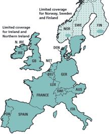 MetroGuide Europe Map